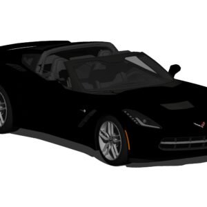 3D Model of 2014 Chevrolet Corvette C7 Stingray Targa