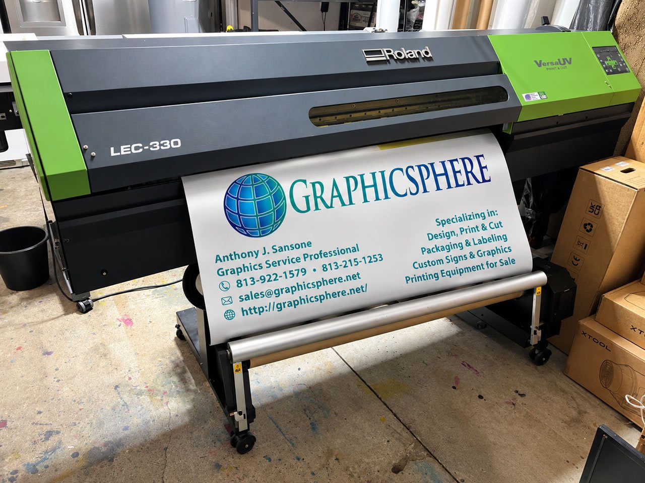 Roland Printer LEC-330 VersaUV Print & Cut - 30" Wide Format +1 Year Support