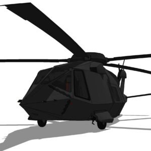 3D Model of MH-60 Stealth Black Hawk Silent Hawk