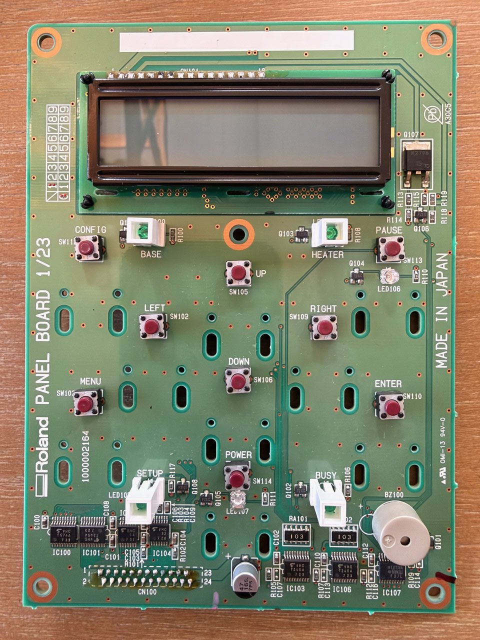 Control Panel Board, Roland VP-300 VP-540, W700461210